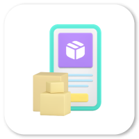 Vector en 3D de inventario digital en un celular y cajas de cartón Almacenamiento Guadalajara